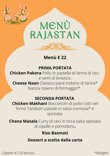 Menù Rajastan
